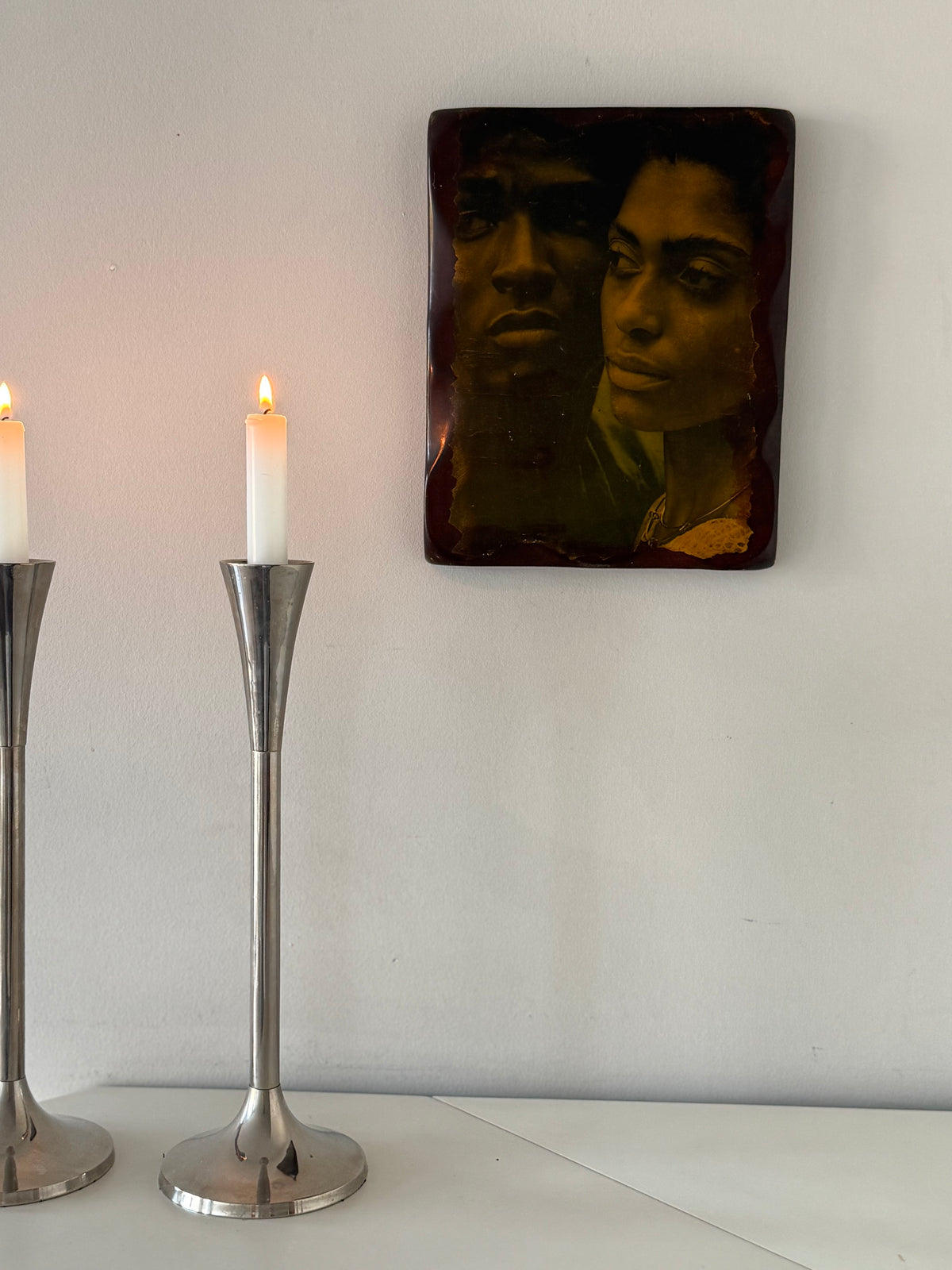 Vintage Portrait Wall Art – Sepia-Toned Couple