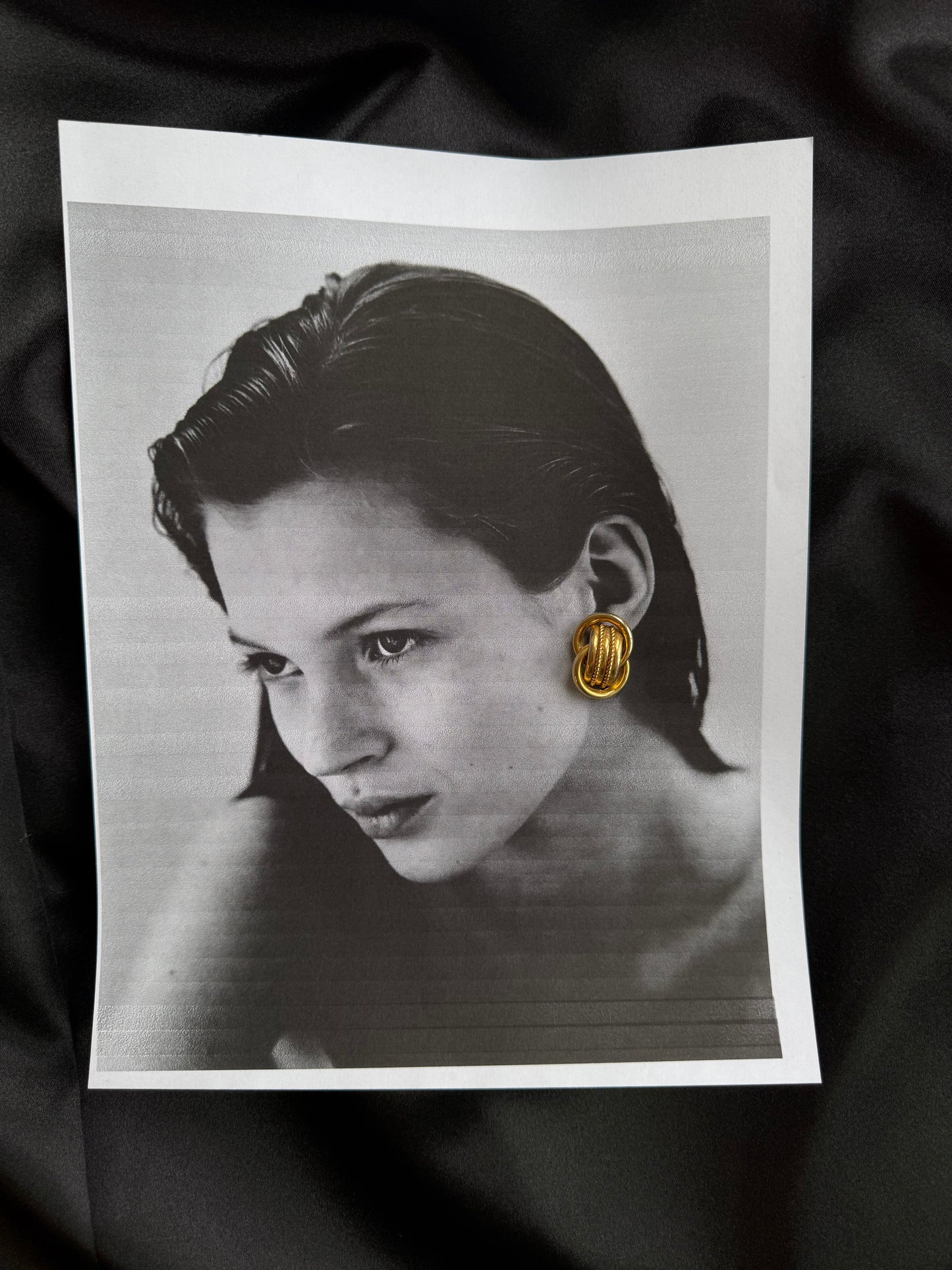 Vintage Gold Knot Stud Earrings