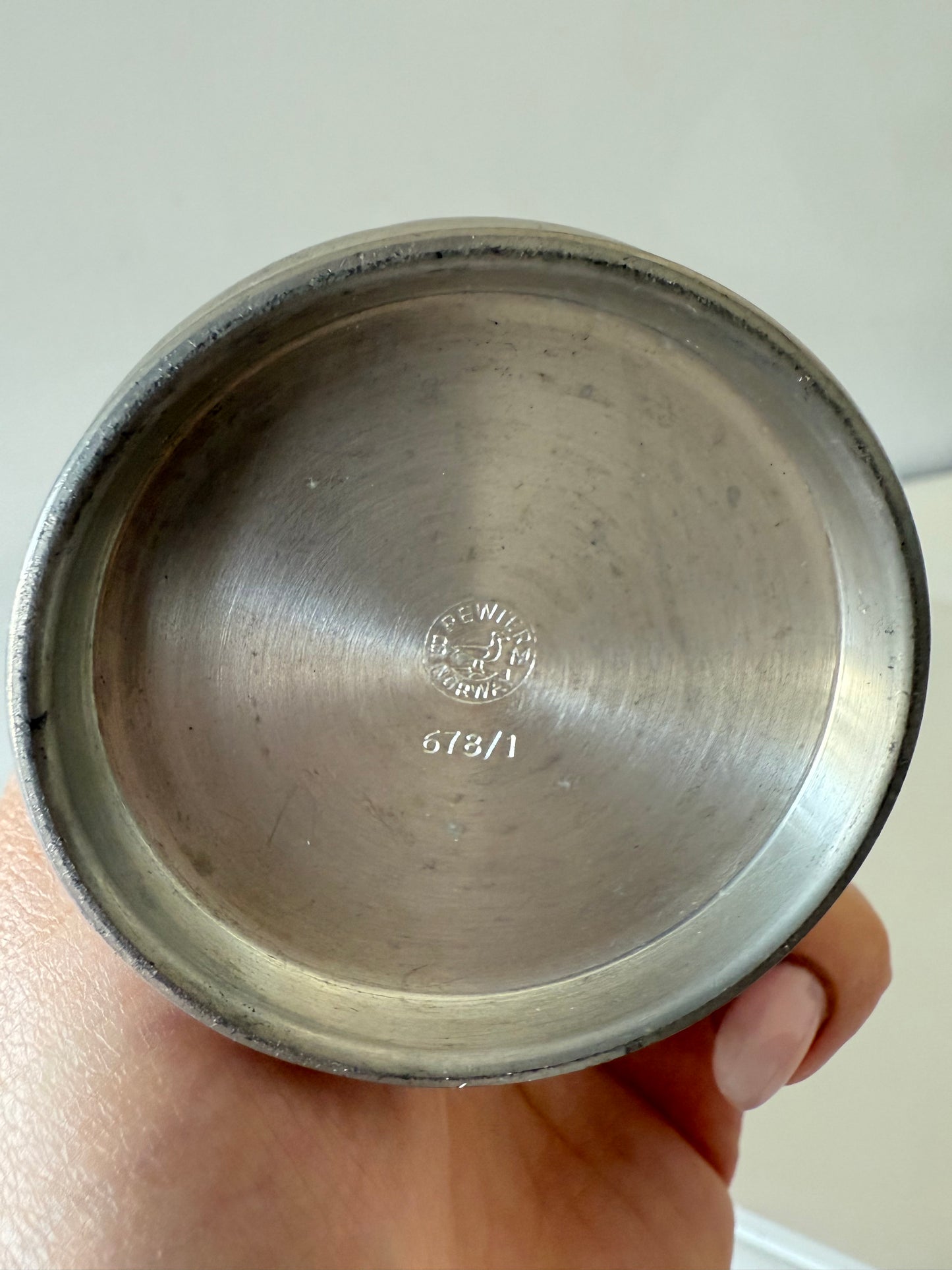 Vintage Norwegian Pewter Bud Vase
