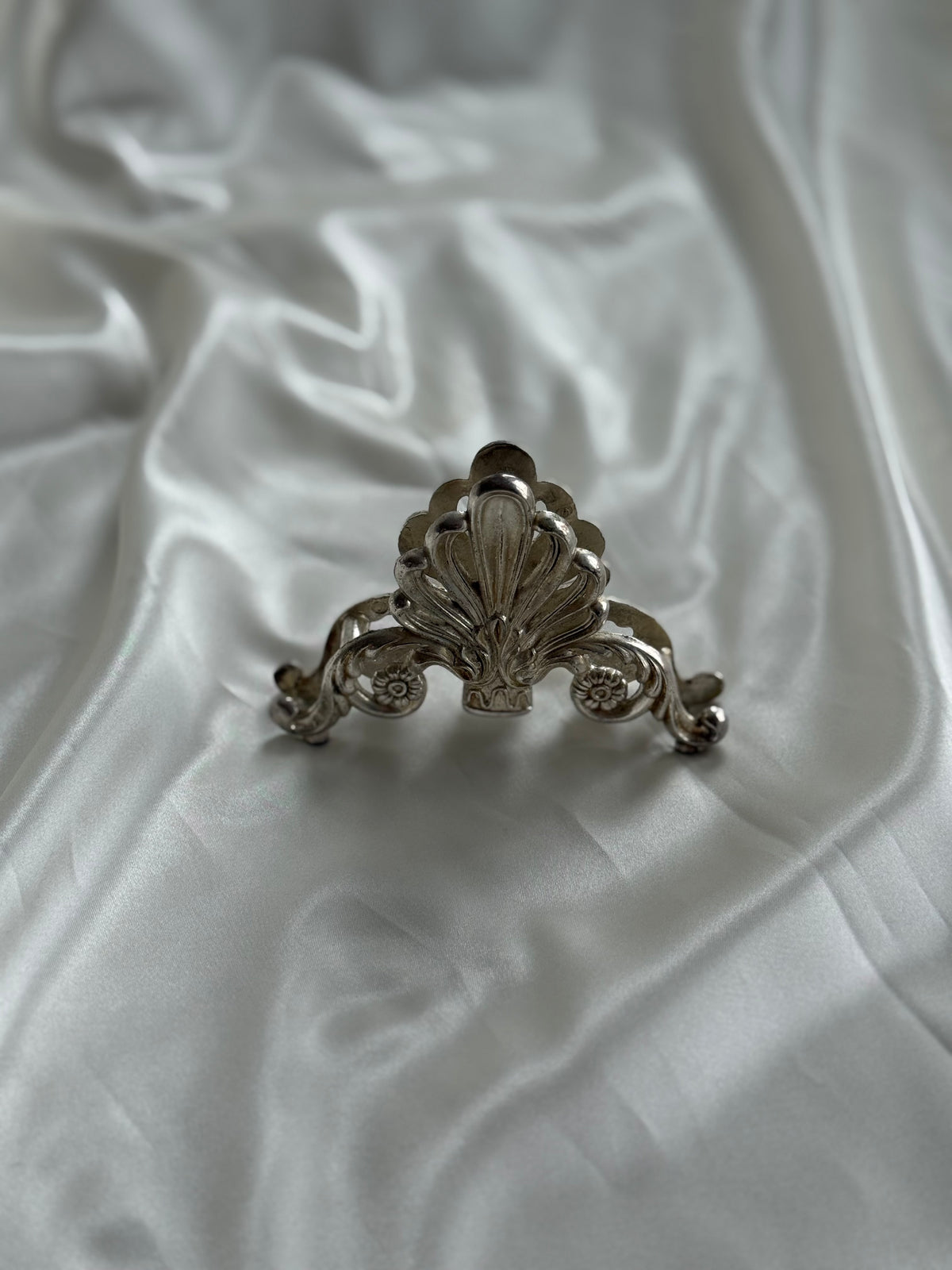 Vintage Silver-Plated Ornate Napkin Holder
