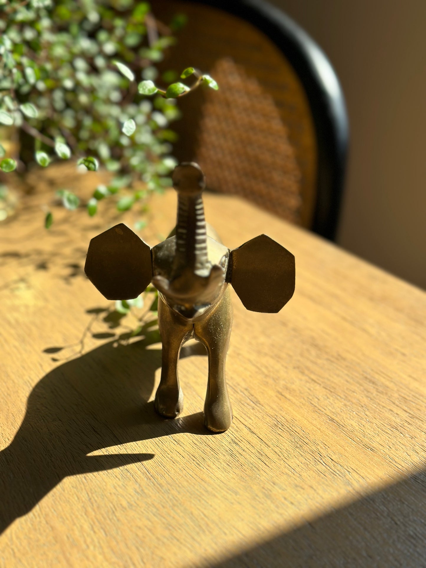 Vintage brass elephant