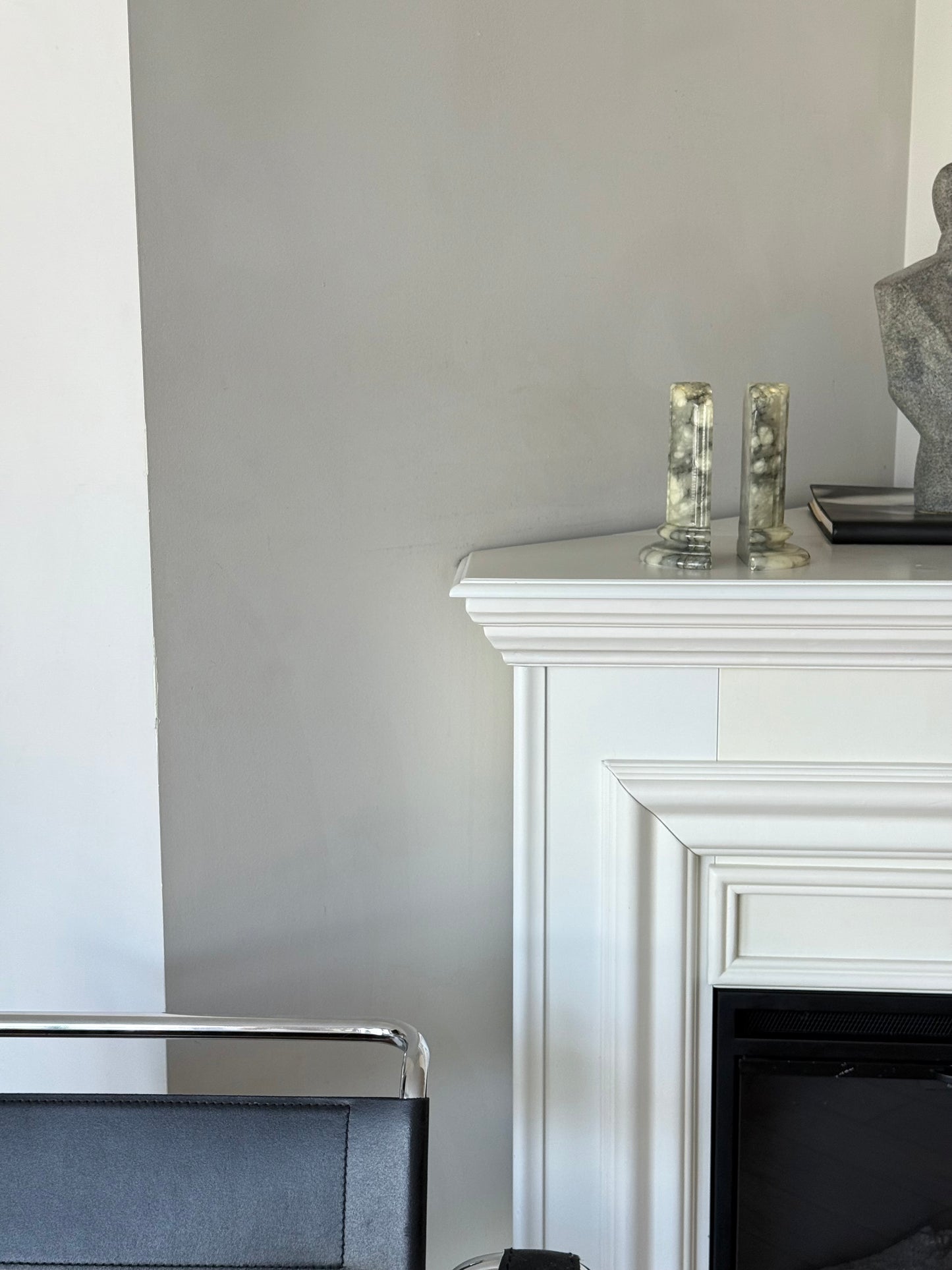 Vintage Alabaster Marble Bookends