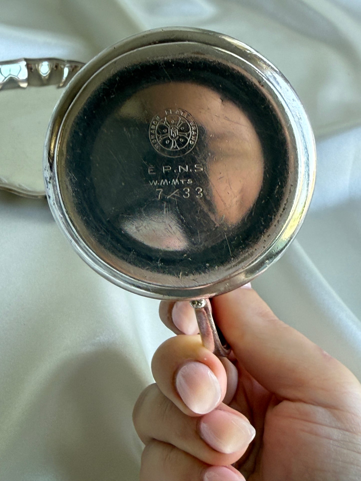 Vintage Silver Plated Tea / Coffee Cup with Underplate