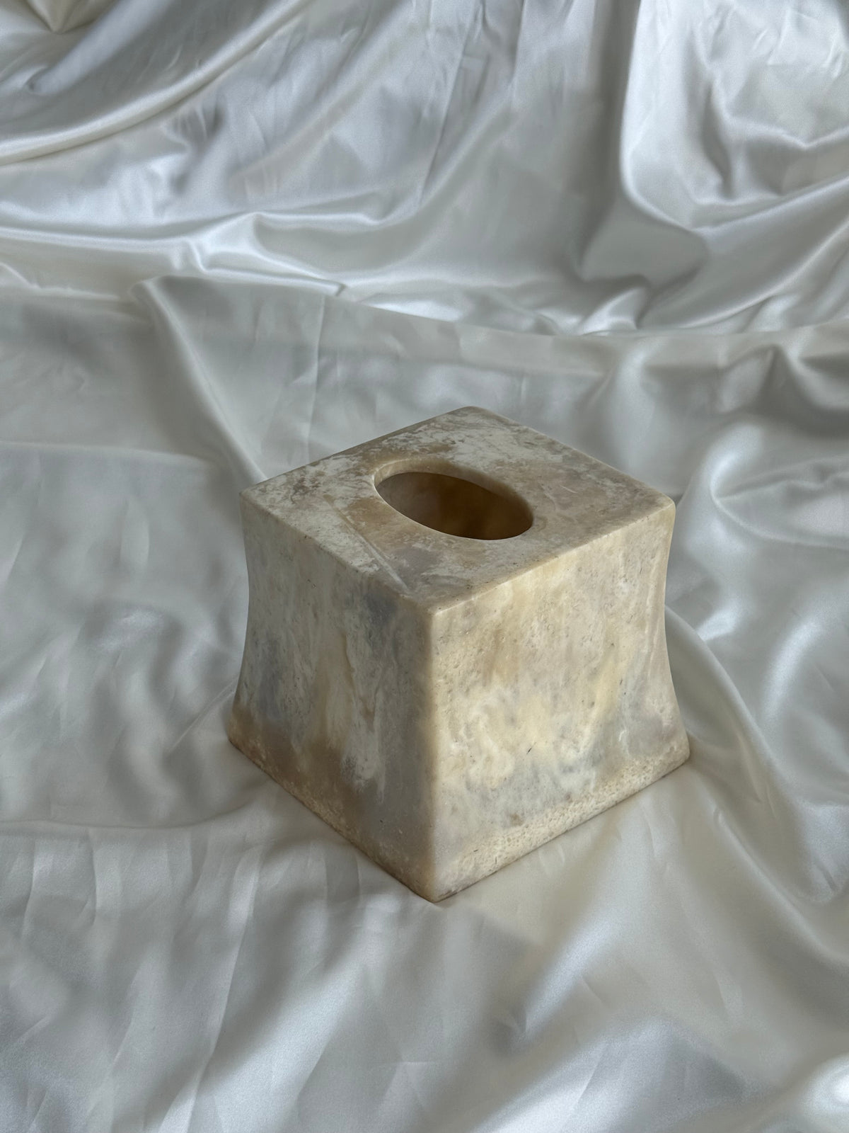 Vintage Faux Marble Tissue Box