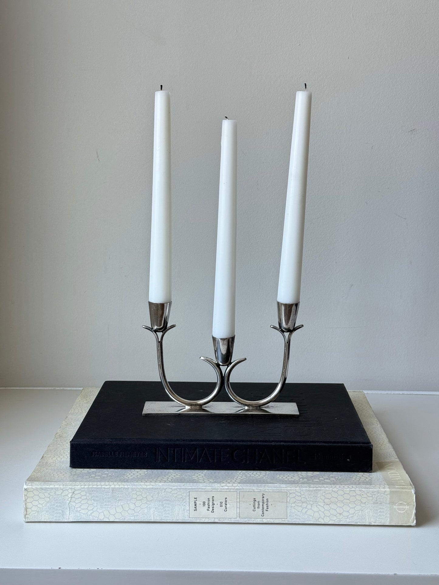 Vintage Silver Plated Triple Candle Holder / Candelabra