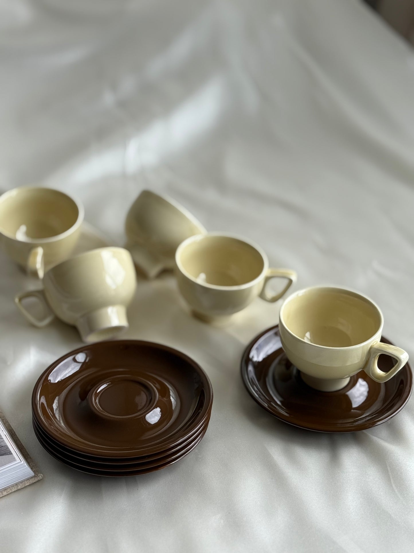 Vintage Pontesa Spain Ceramic Cup & Saucer Set