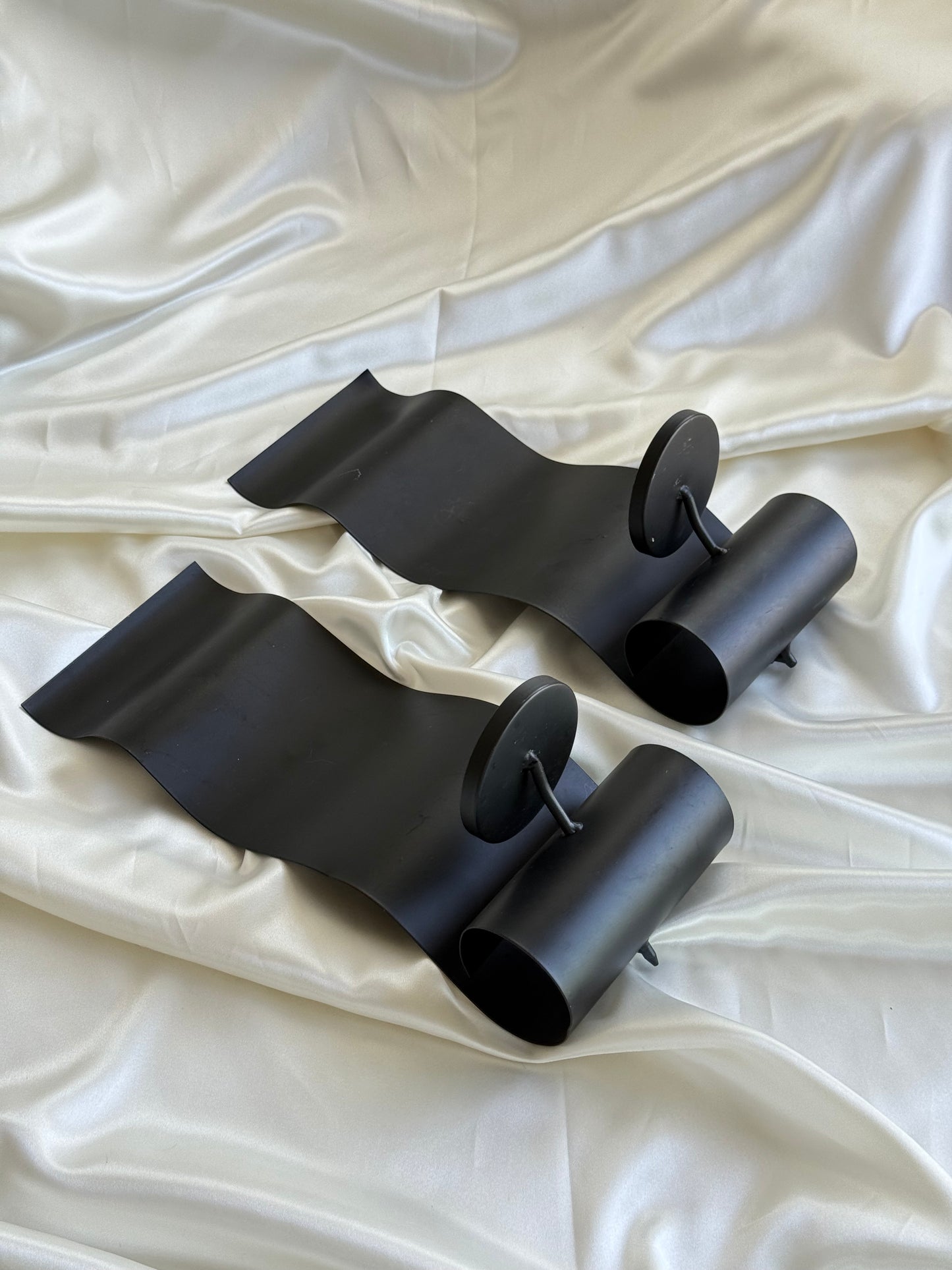 Pair of Vintage Wavy Wall Sconces