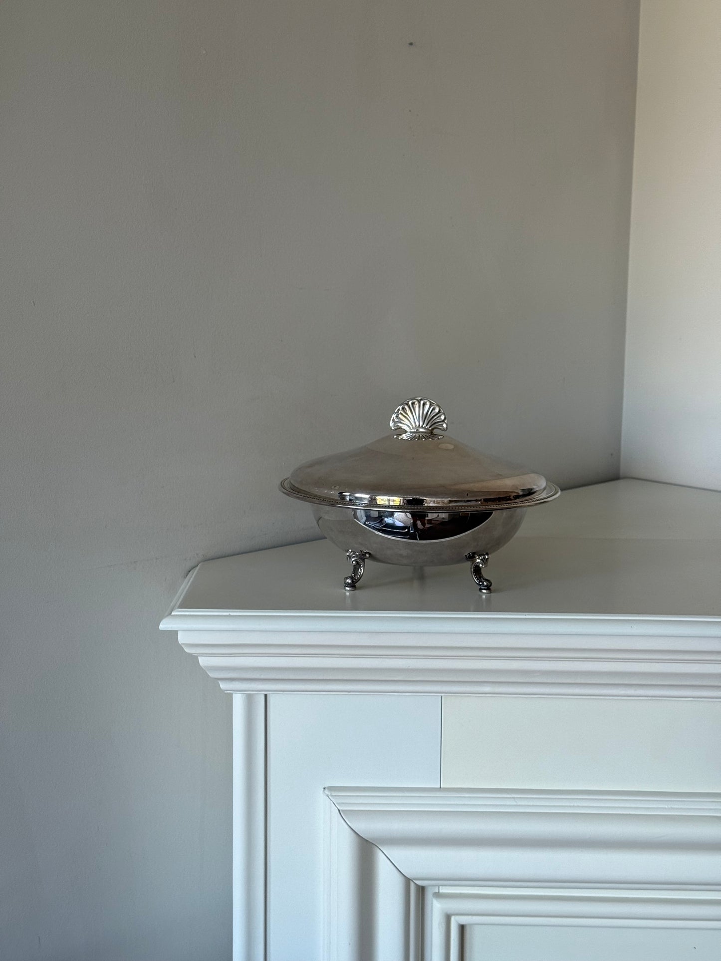 Vintage Silver-Plated Covered Serving Dish