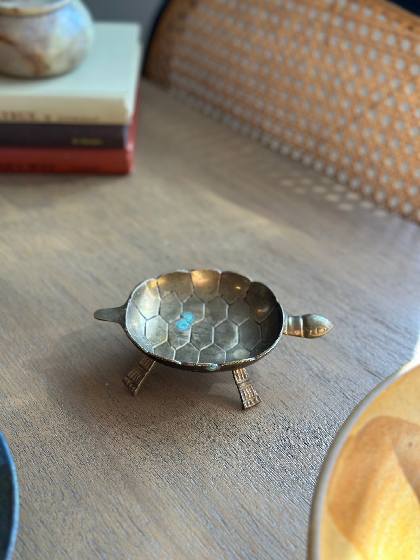 Vintage brass turtle