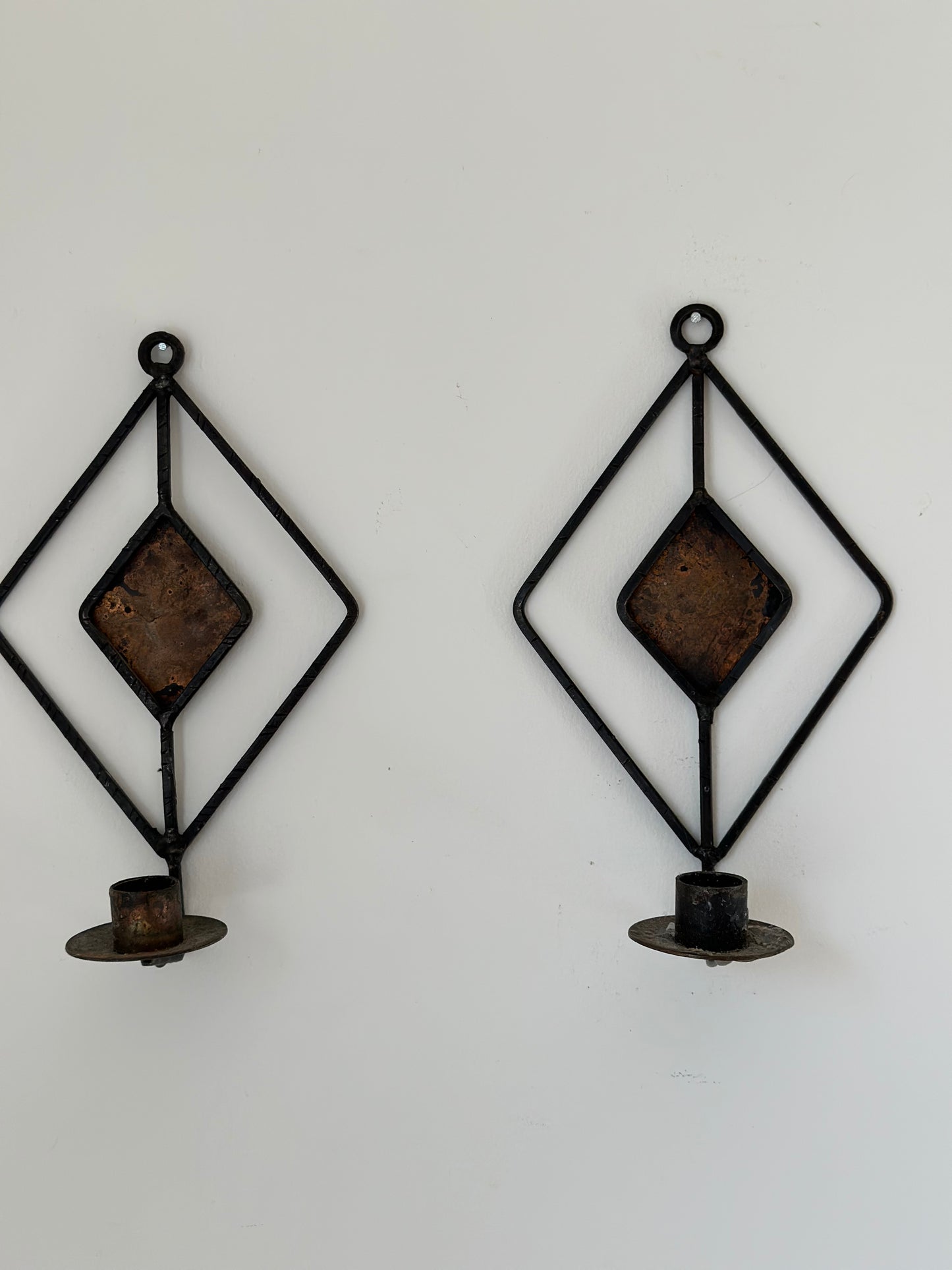 Two wall candleholders