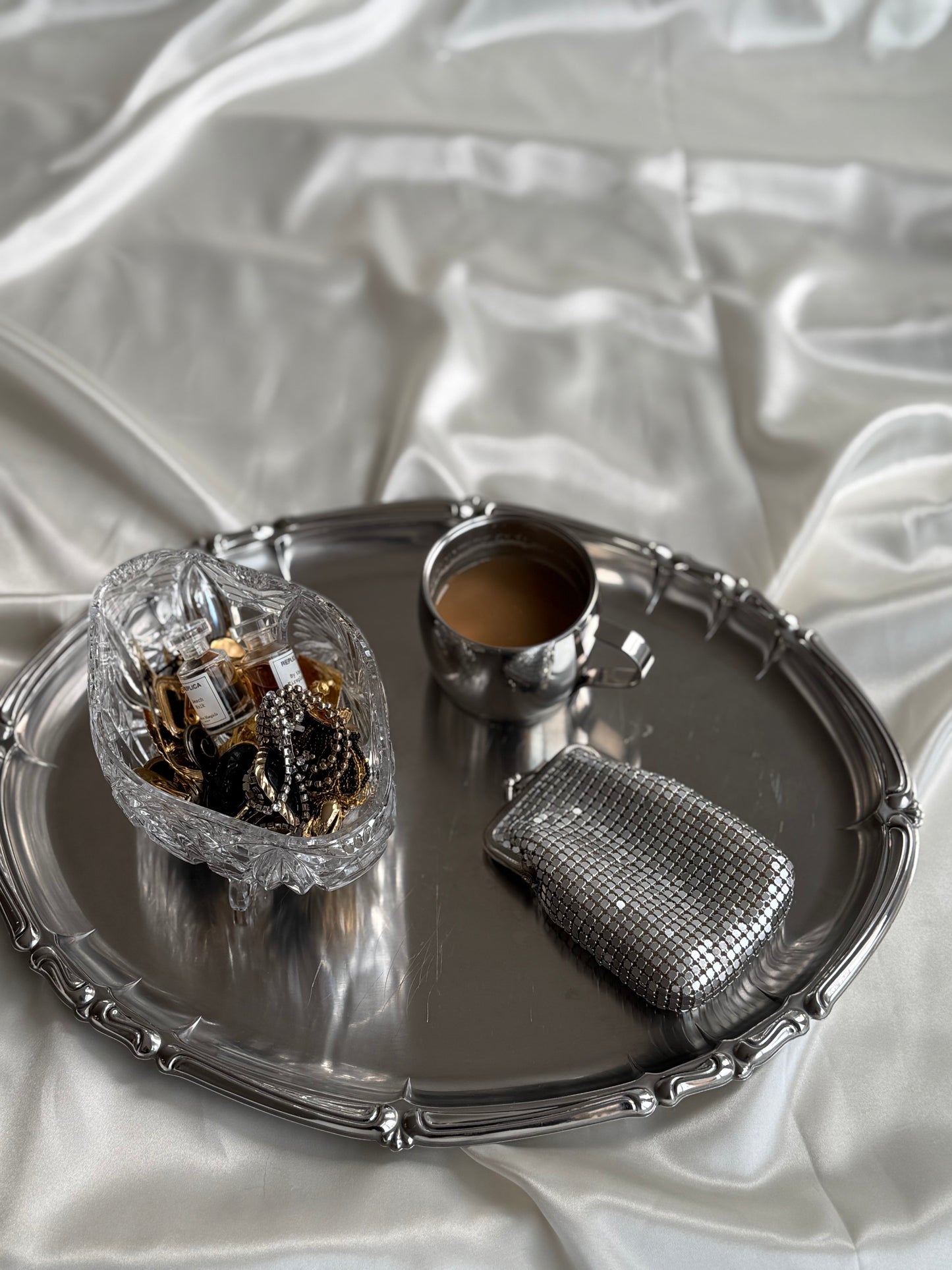 Vintage Crystal Footed Bowl