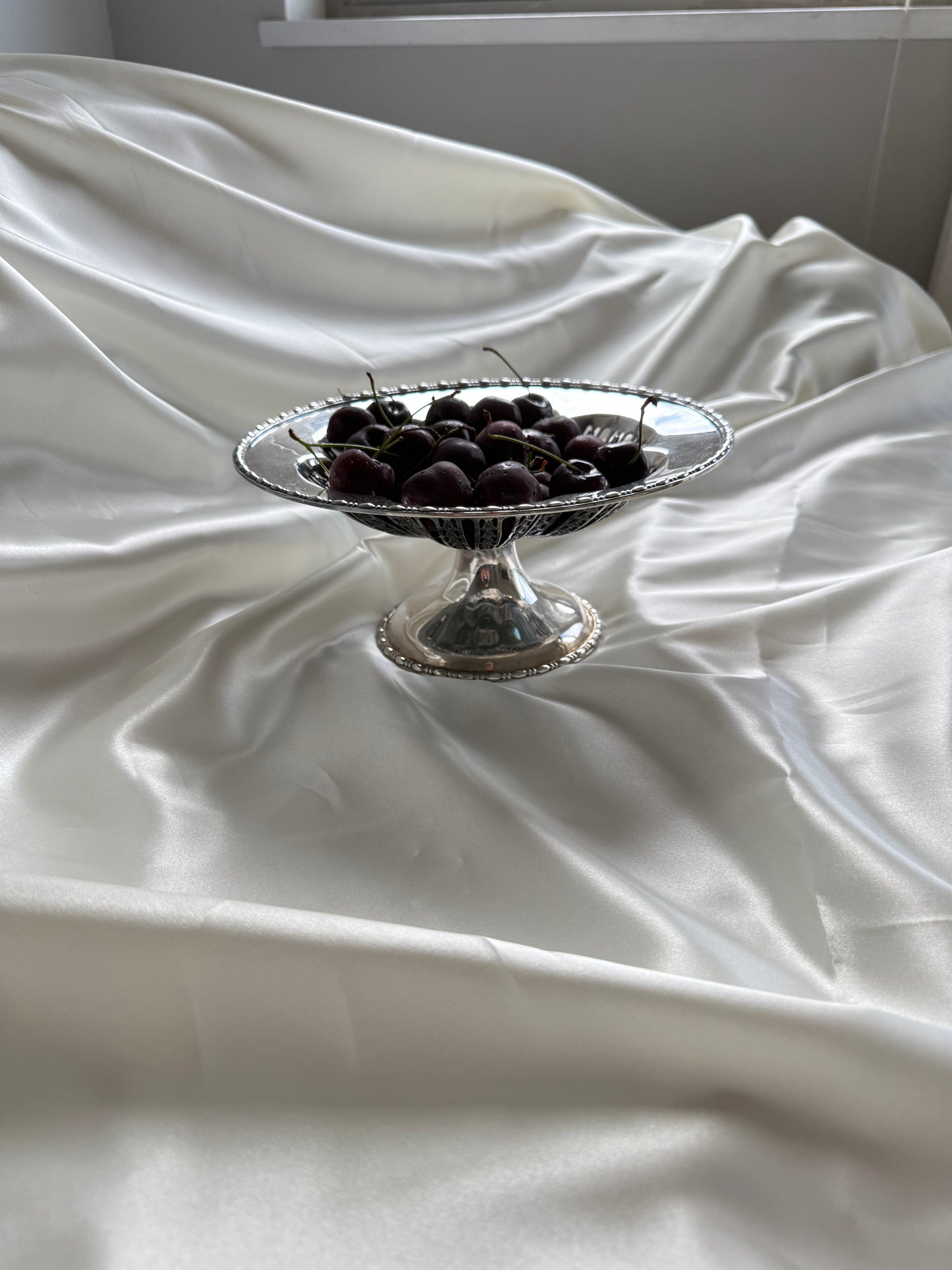 Vintage Silver-Plated Pedestal Compote Bowl