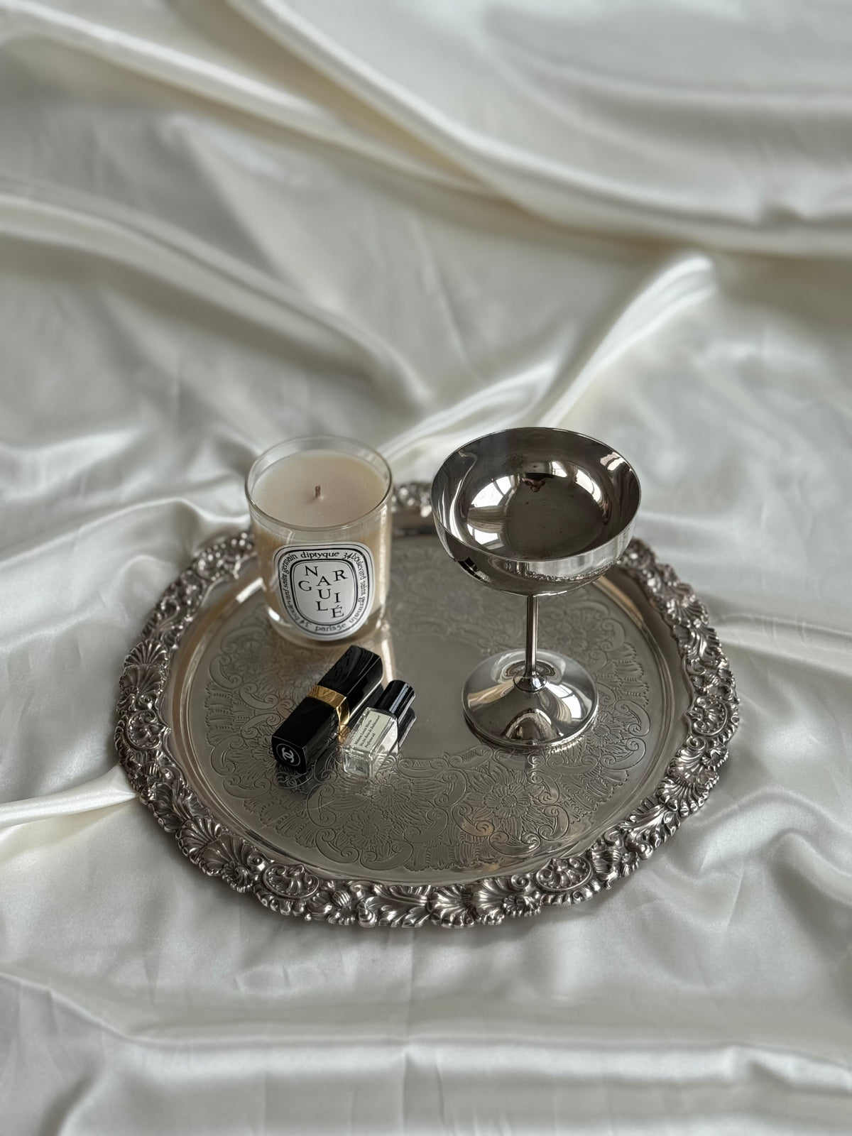 Vintage Spanish Silver-Plated Champagne Coupes | Set of Two
