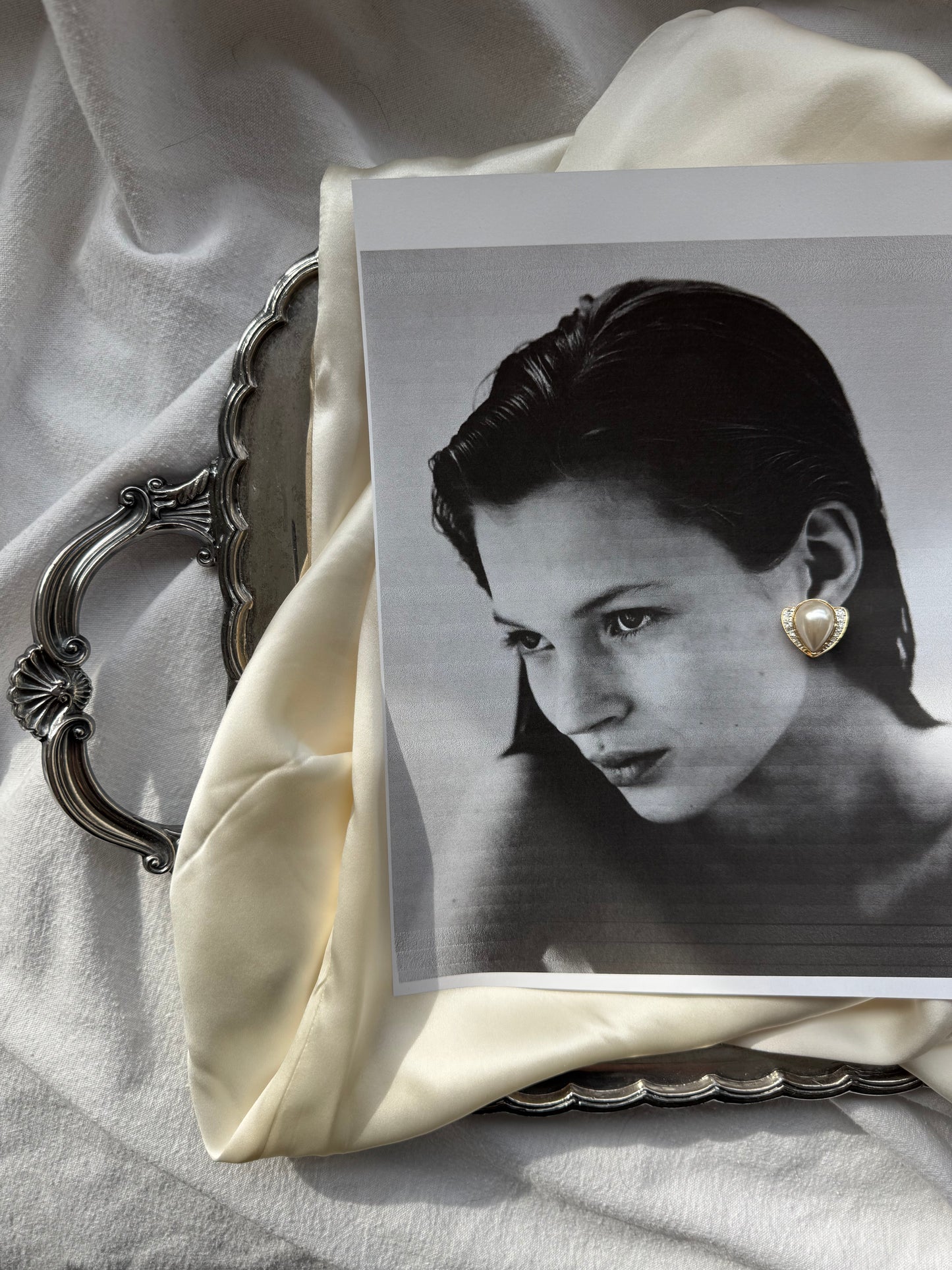 Set of Two Pairs Vintage Butler Clip-On Earrings