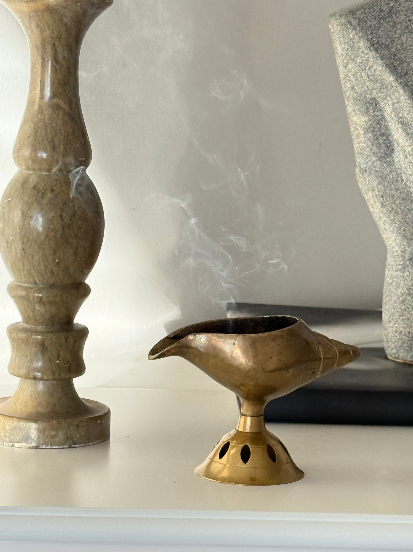 Brass Oil Lamp / Incense Holder