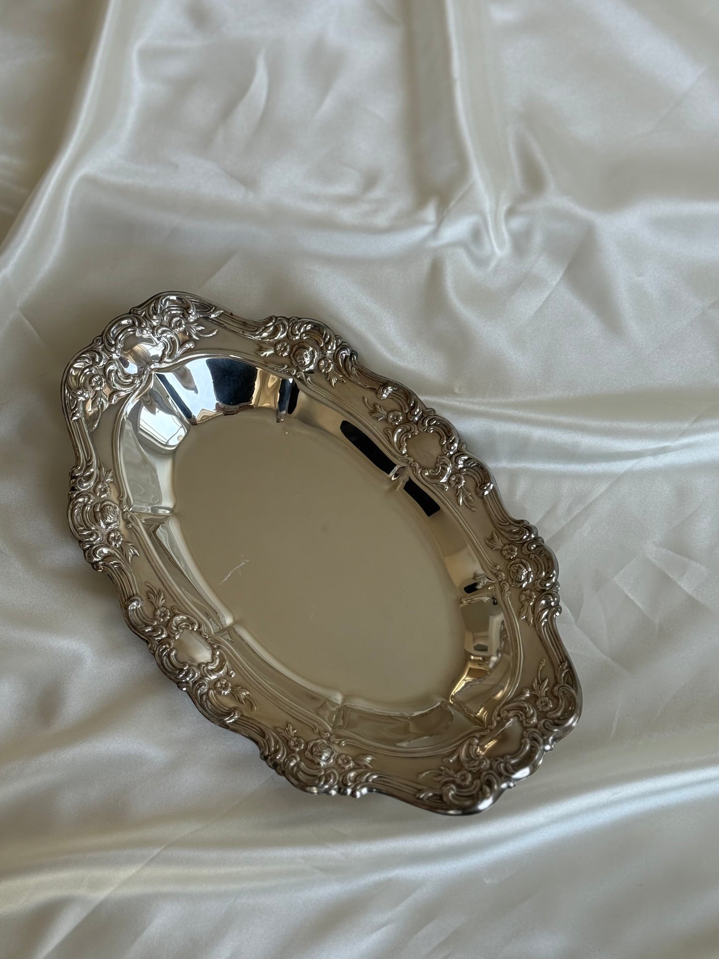 Vintage Wm. A. Rogers Silver-Plated Serving Tray