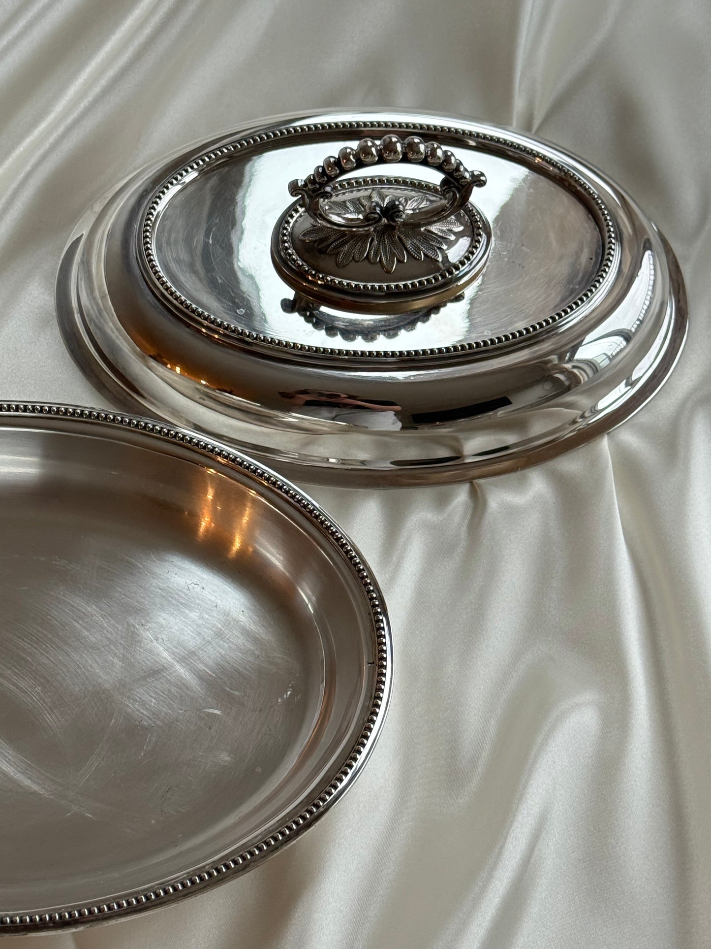 Vintage English Silver-Plated Covered Serving Dish – F. Brooks