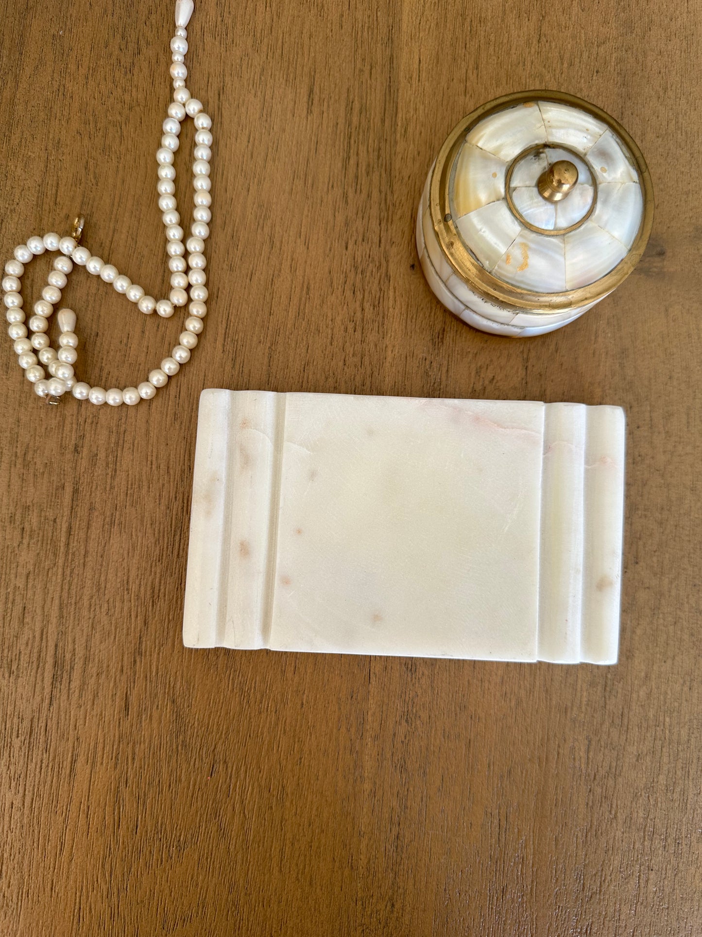 Marble soap holder