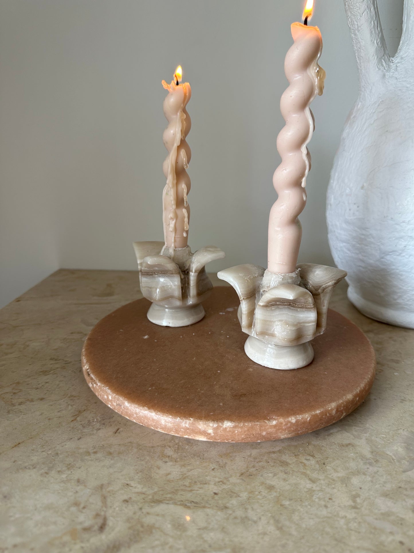 Onyx candleholders