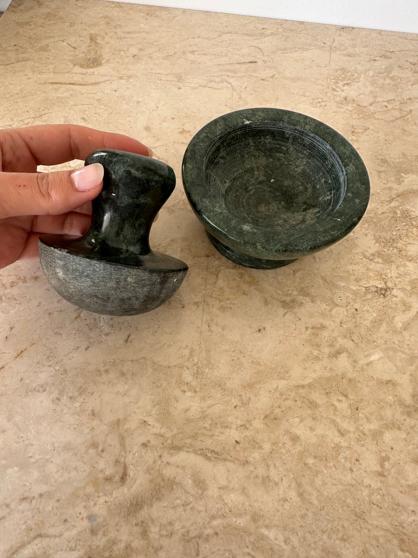 Vintage marble mortar