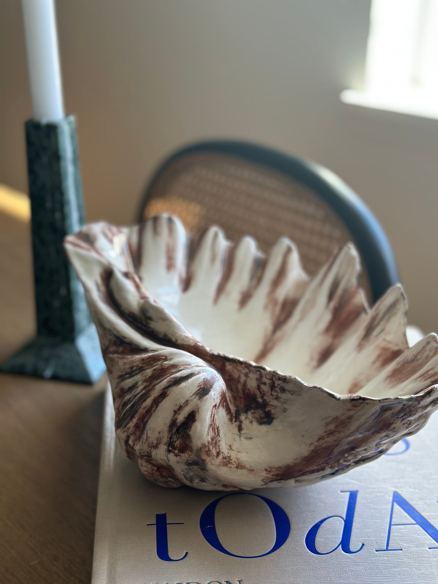 Ceramic shell dish