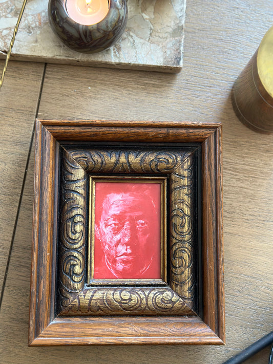Vintage frame with print