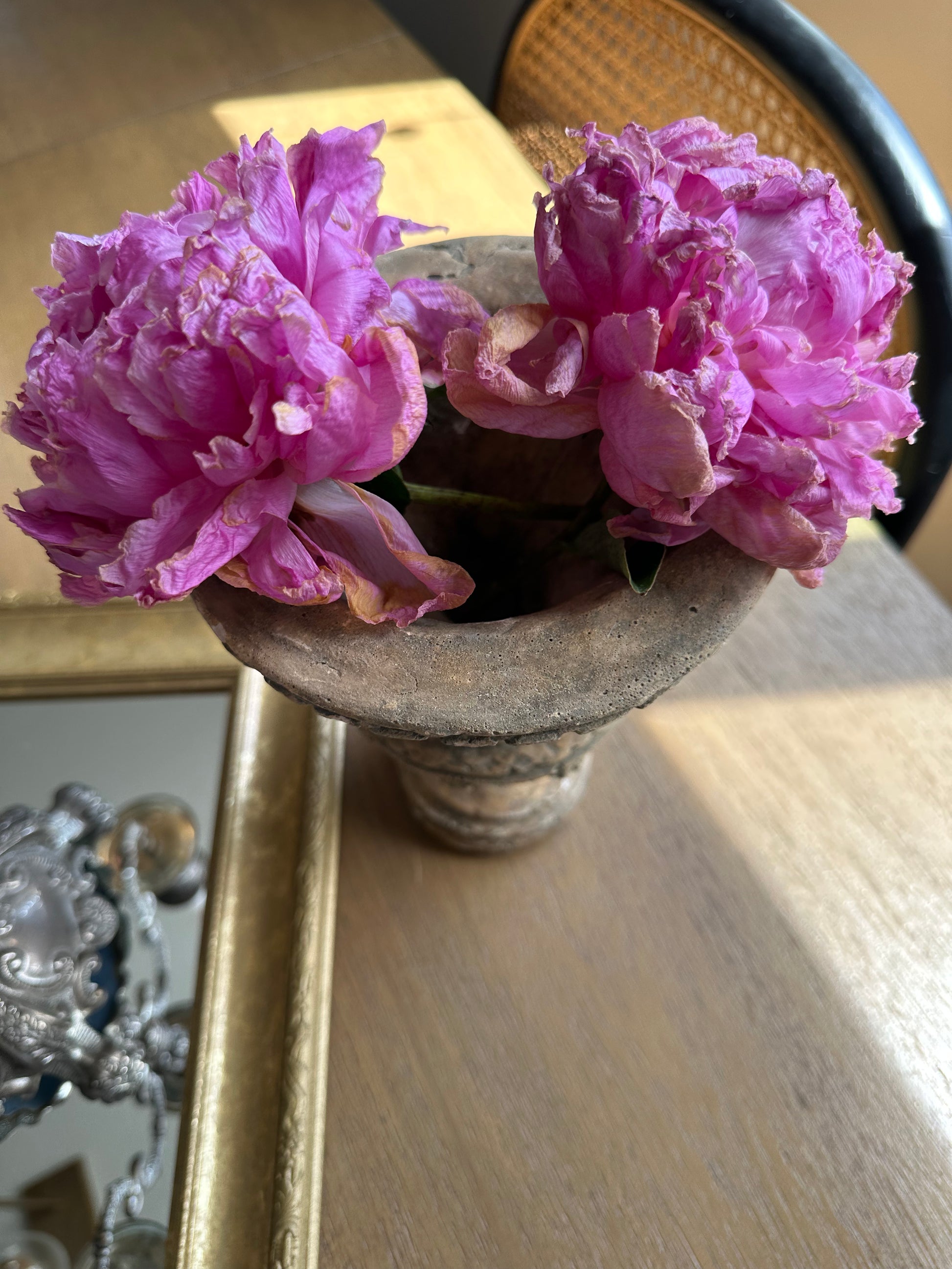 Aged Ceramic Planter