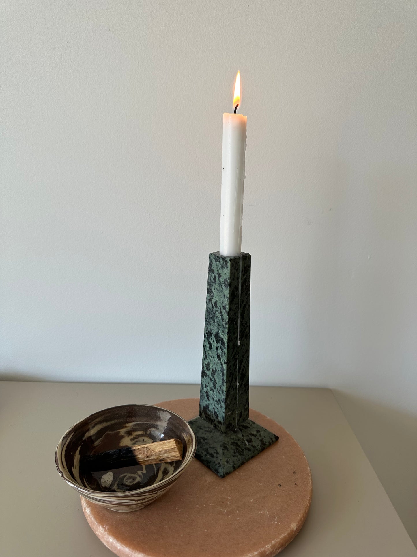 Vintage marble candlestick