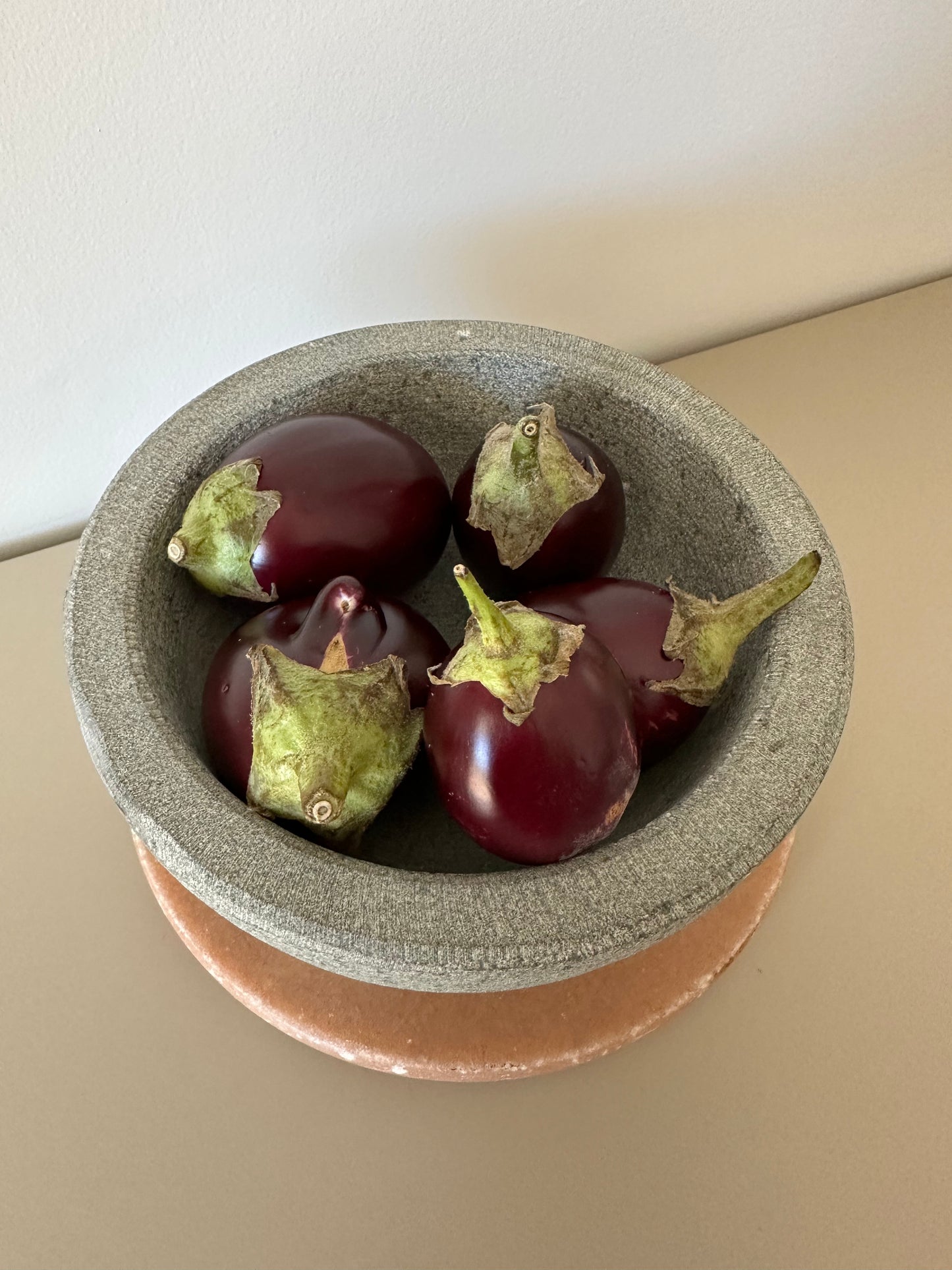 Large concrete bowl