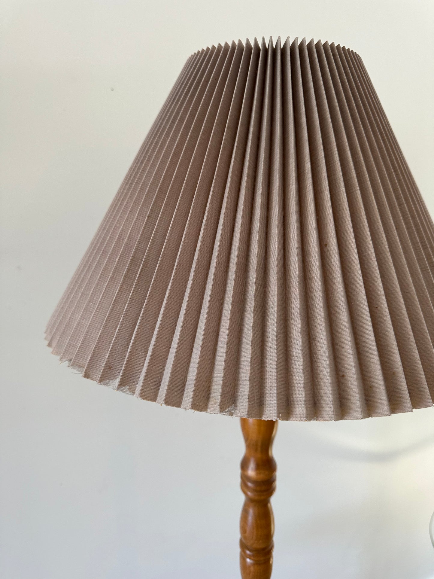 Vintage wooden floor lamp