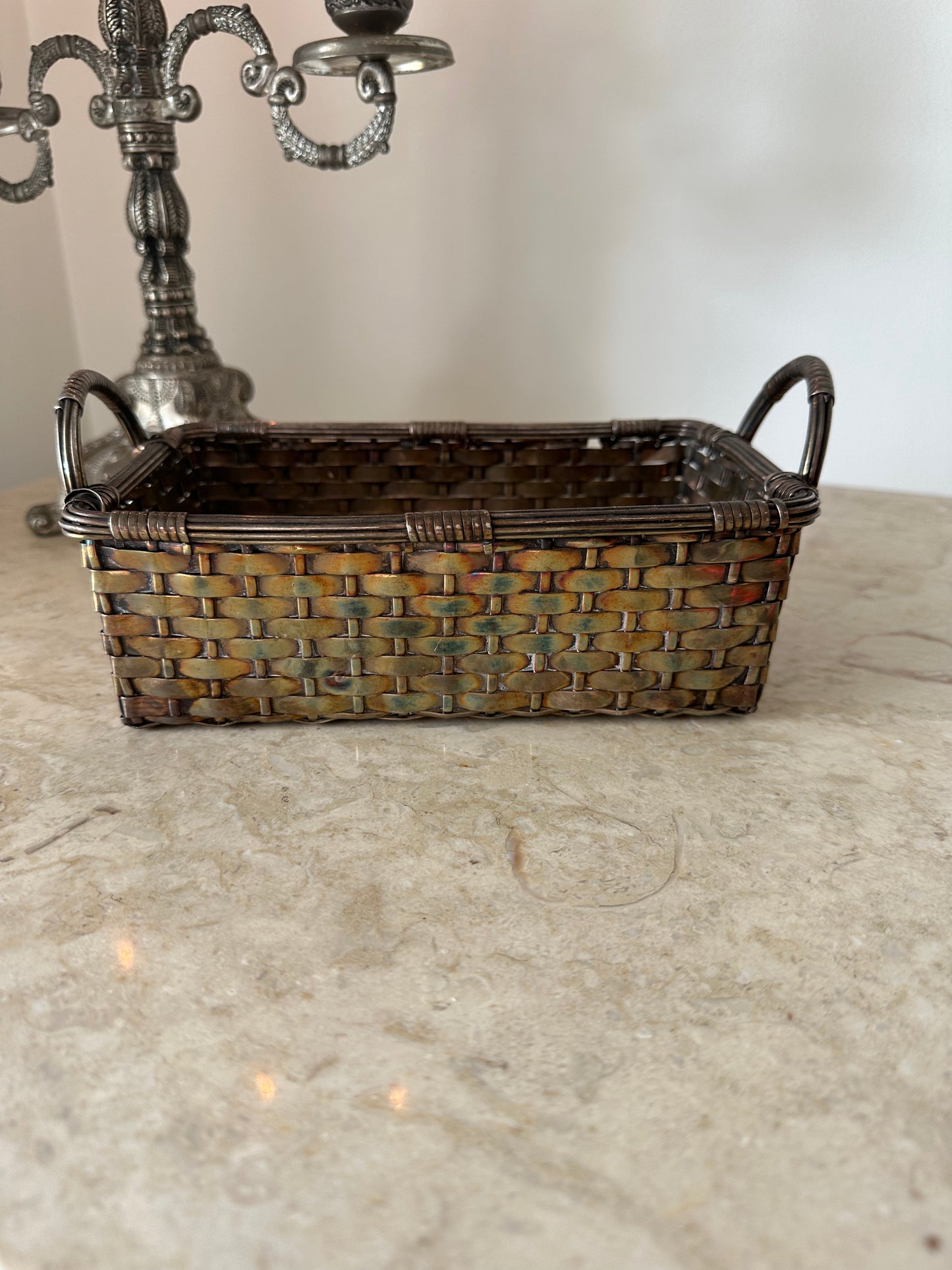 Silver basket / catchall