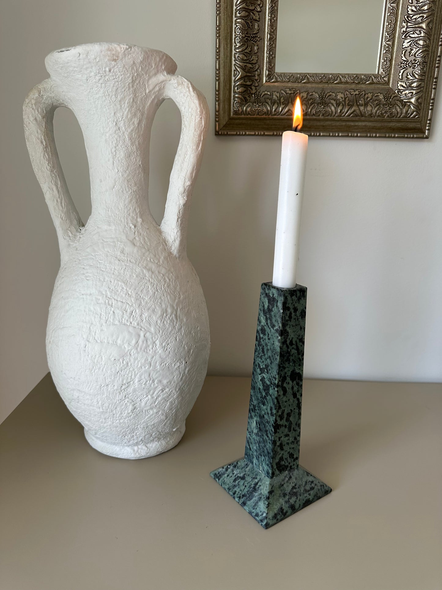 Vintage marble candlestick