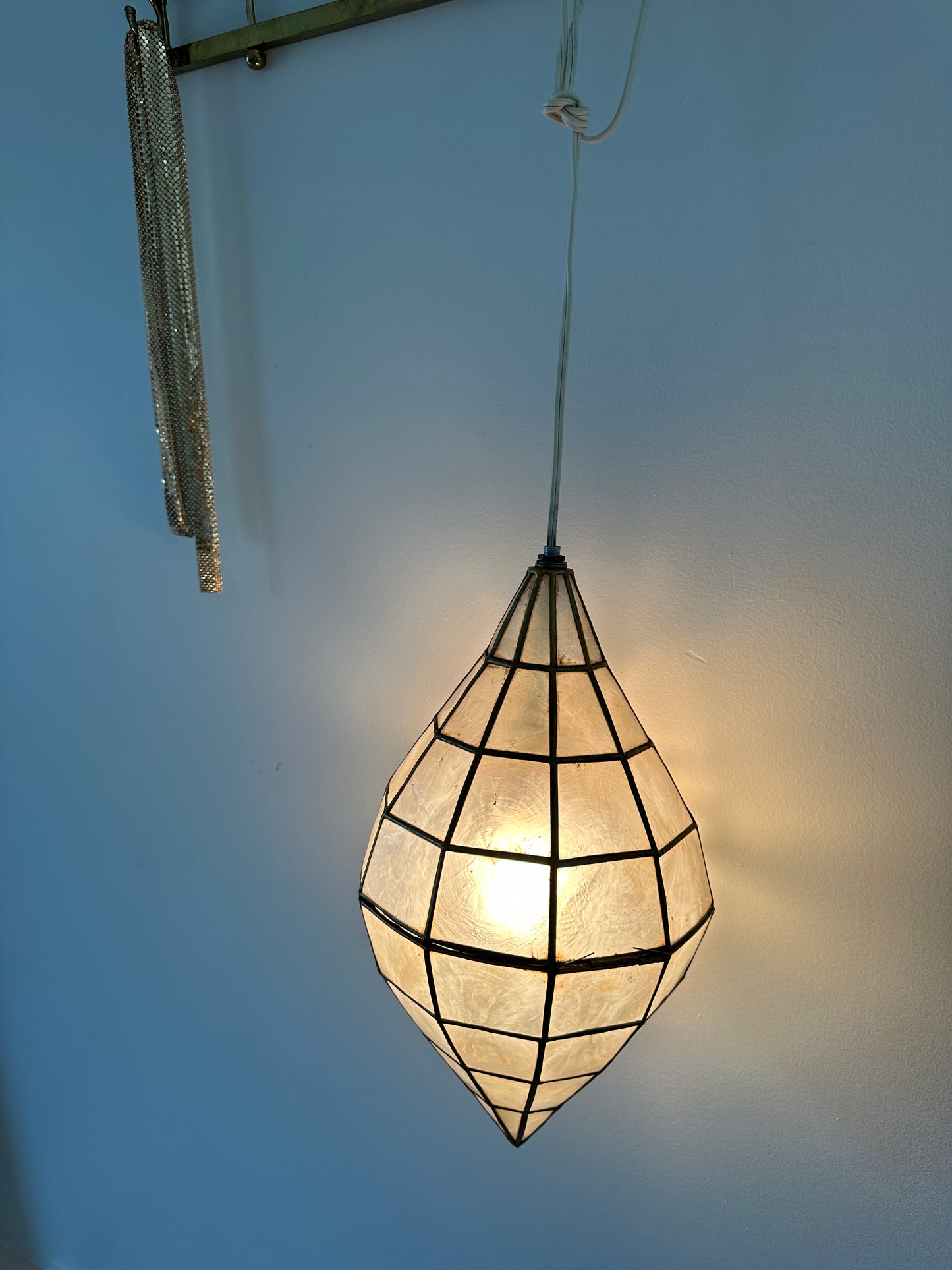 Vintage Capiz pendant lamp