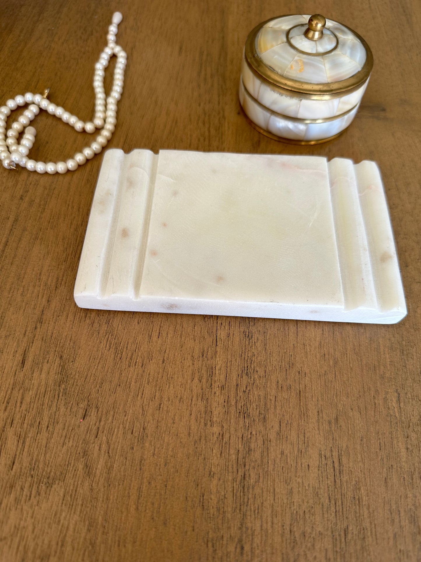 Marble soap holder