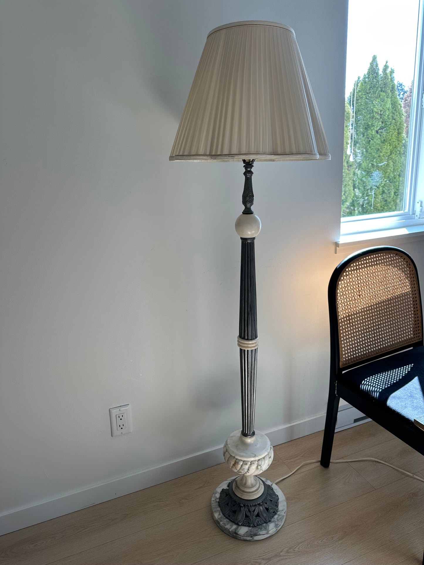 Vintage marble floor lamp