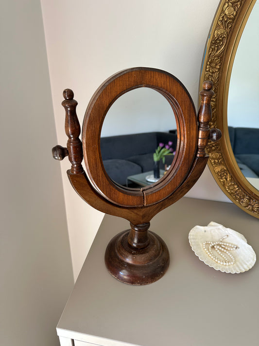 Vintage wooden mirror