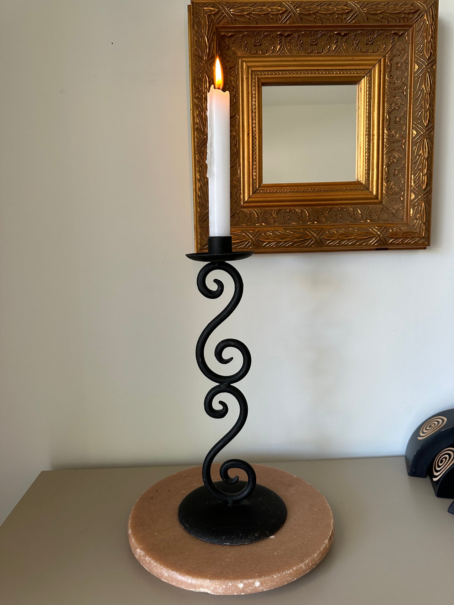 Iron candlesticks