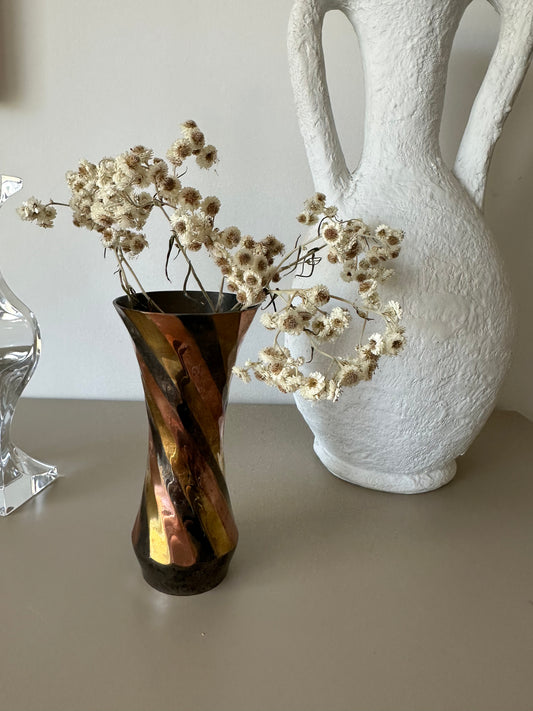 Vintage brass vase