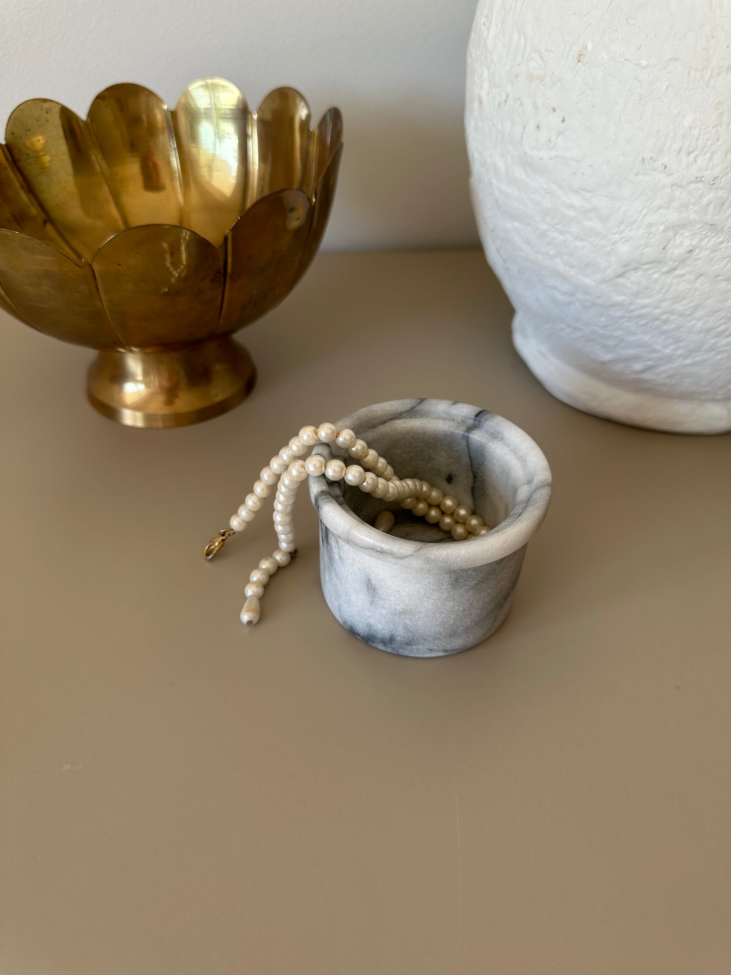 Marble tealight holder