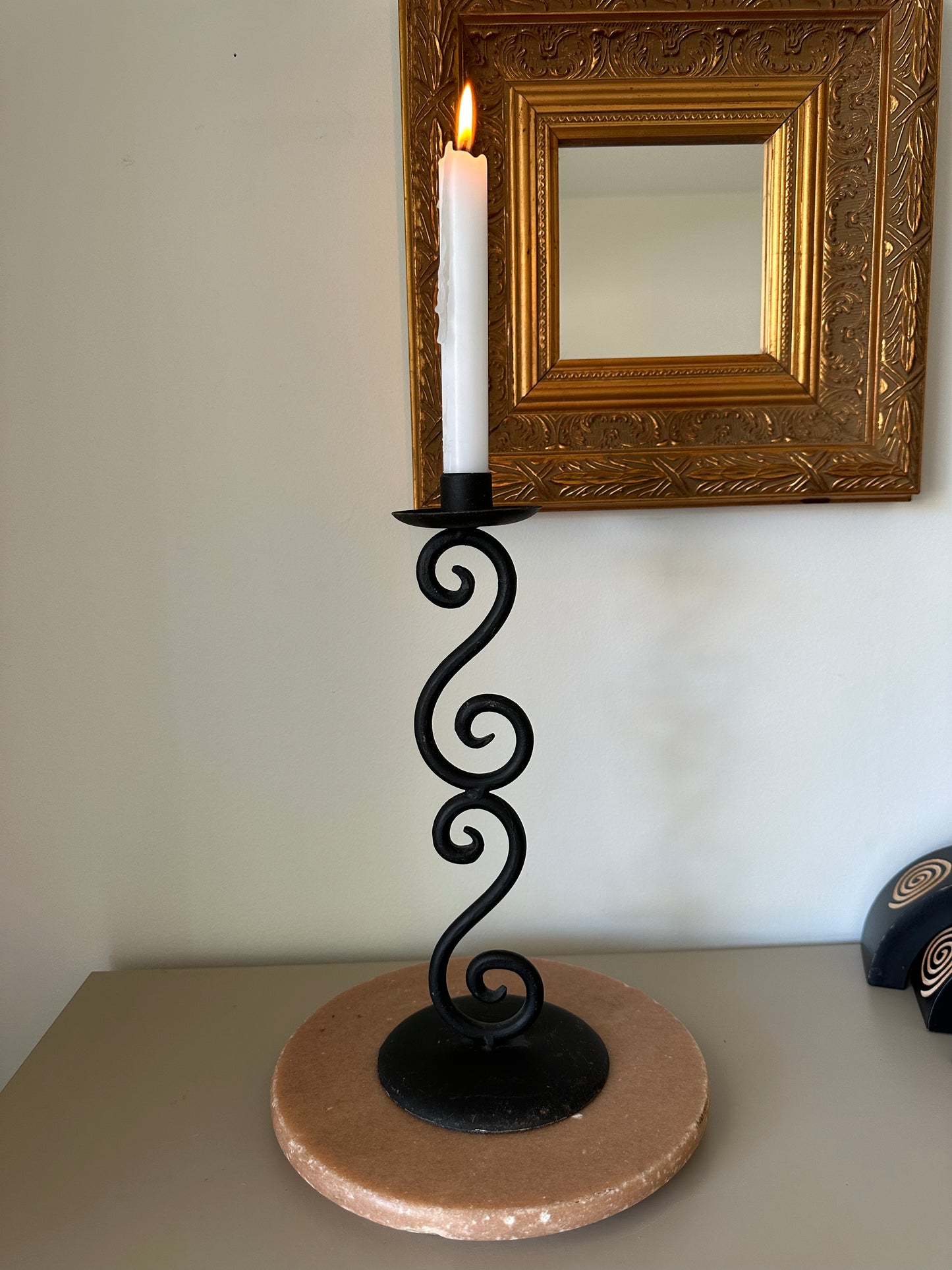 Iron candlesticks