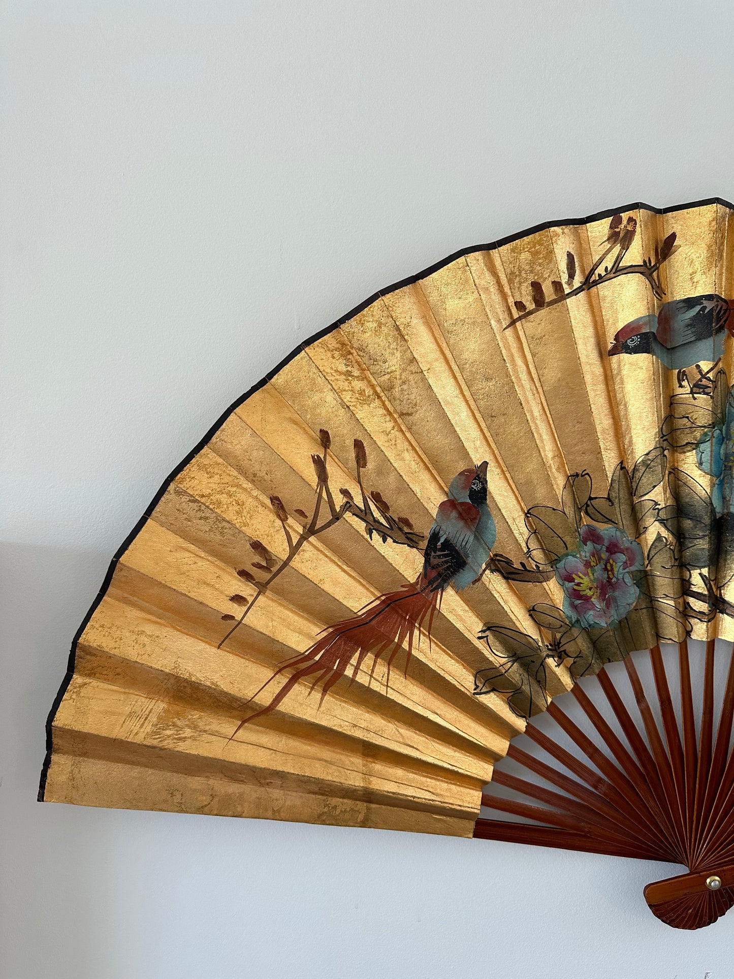 Large gilded hanging fan