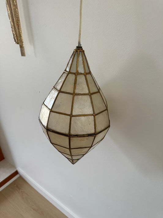Vintage Capiz pendant lamp