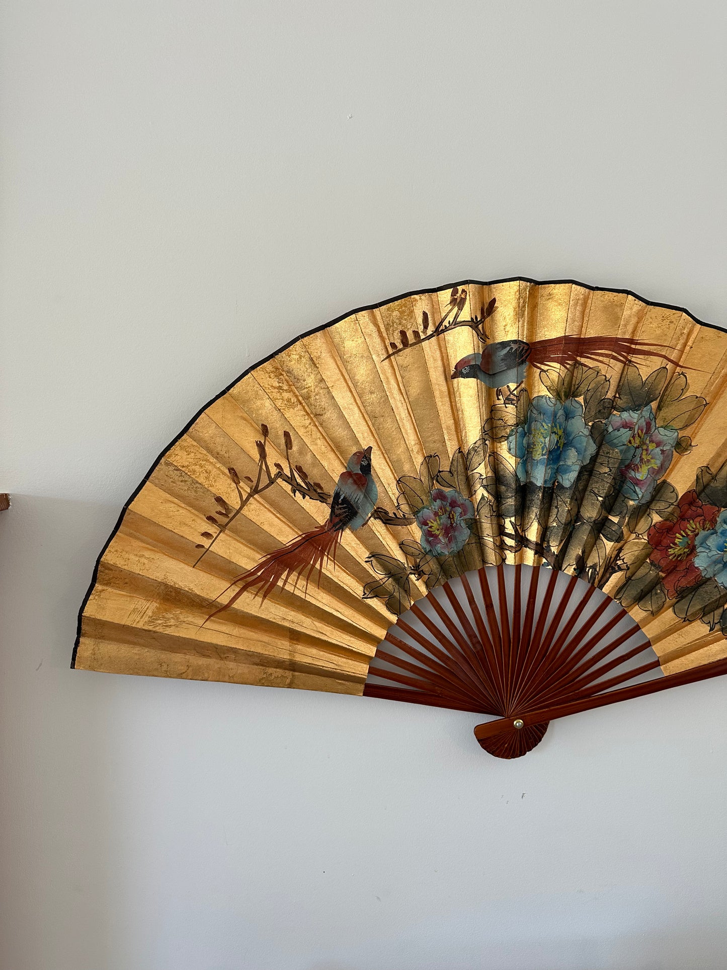 Large gilded hanging fan