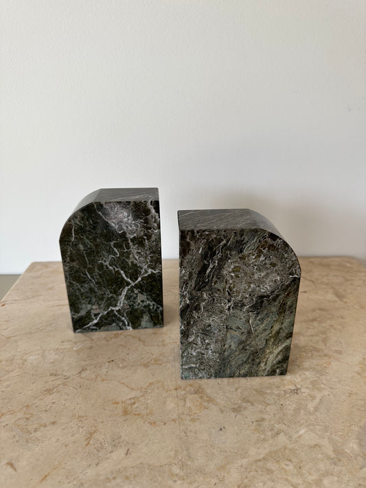 Vintage marble bookends