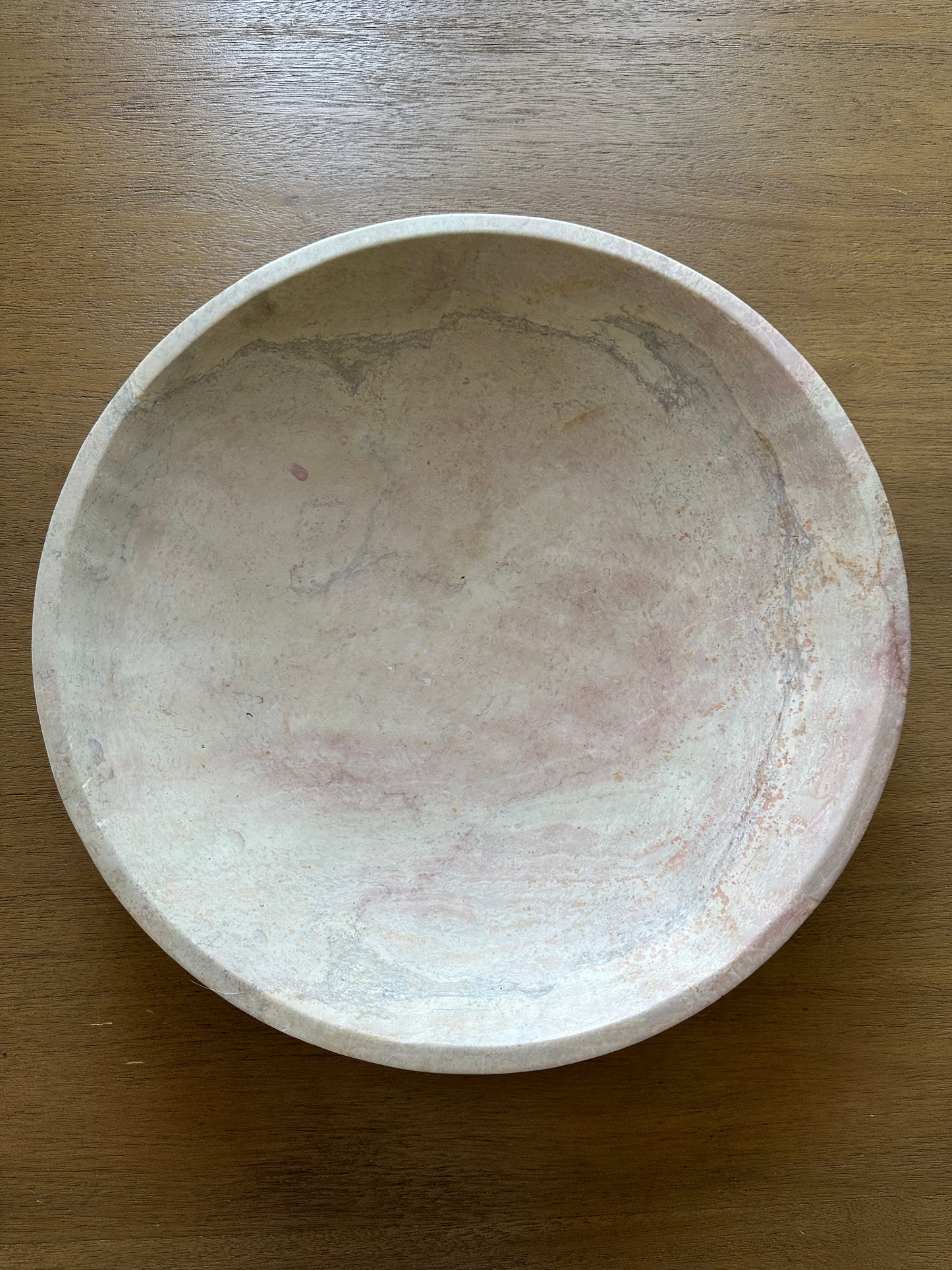 Large marble fruit bowl