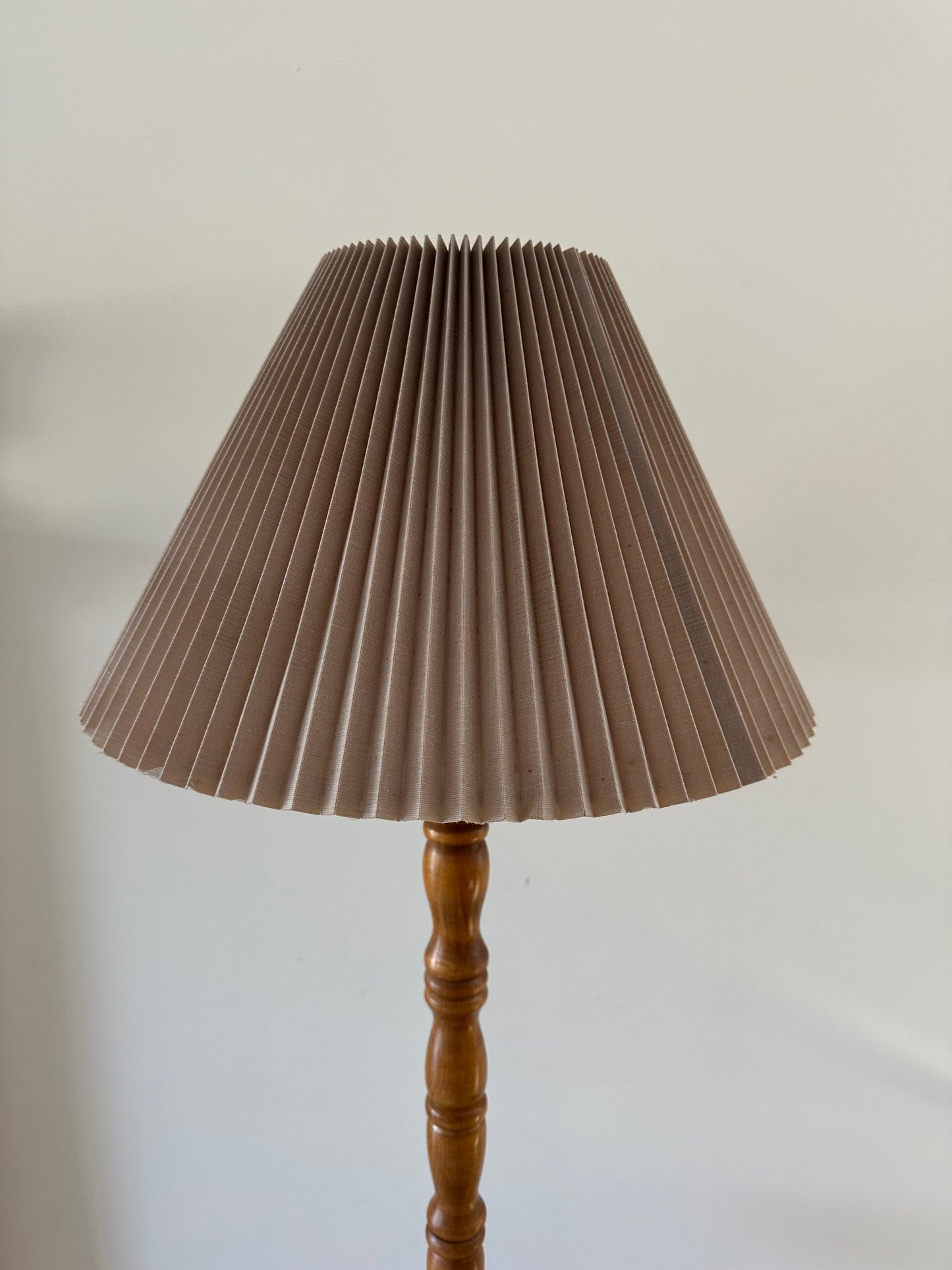 Vintage wooden floor lamp