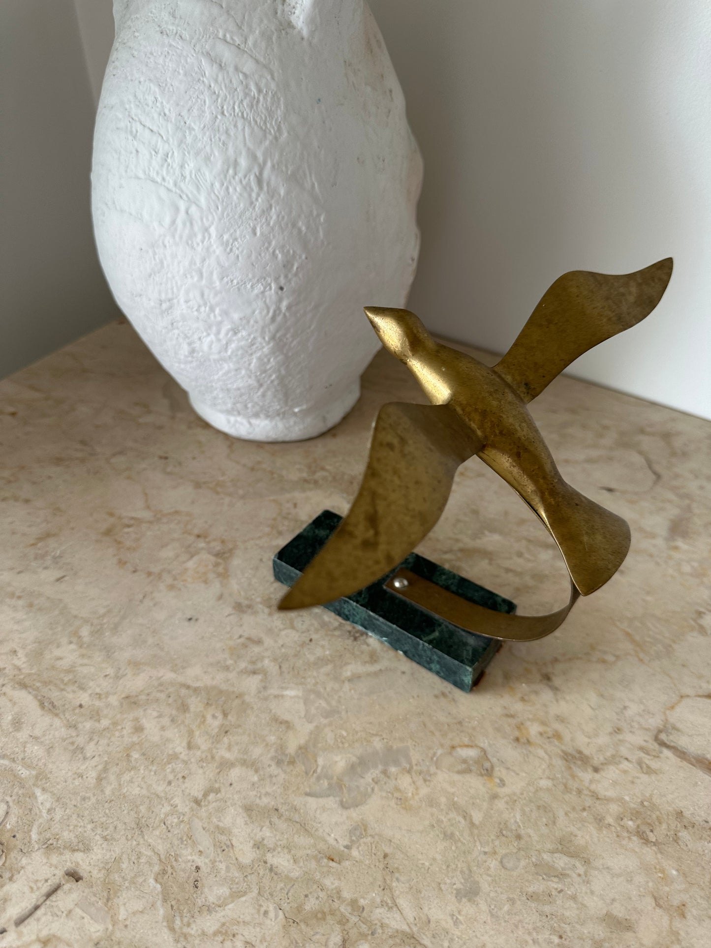 Brass Marble Seagull 