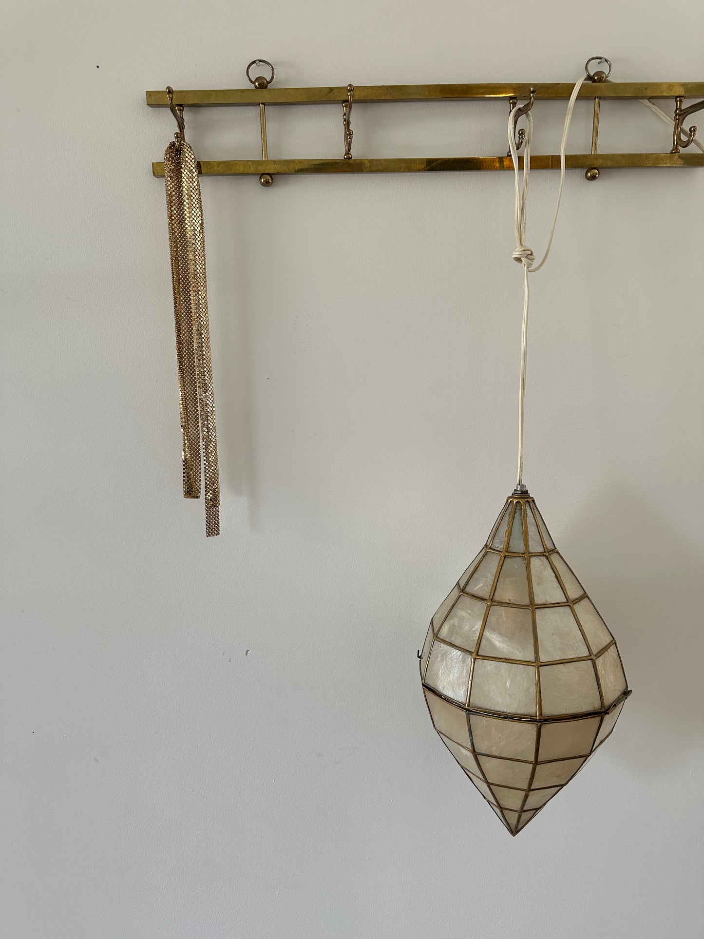 Vintage Capiz pendant lamp