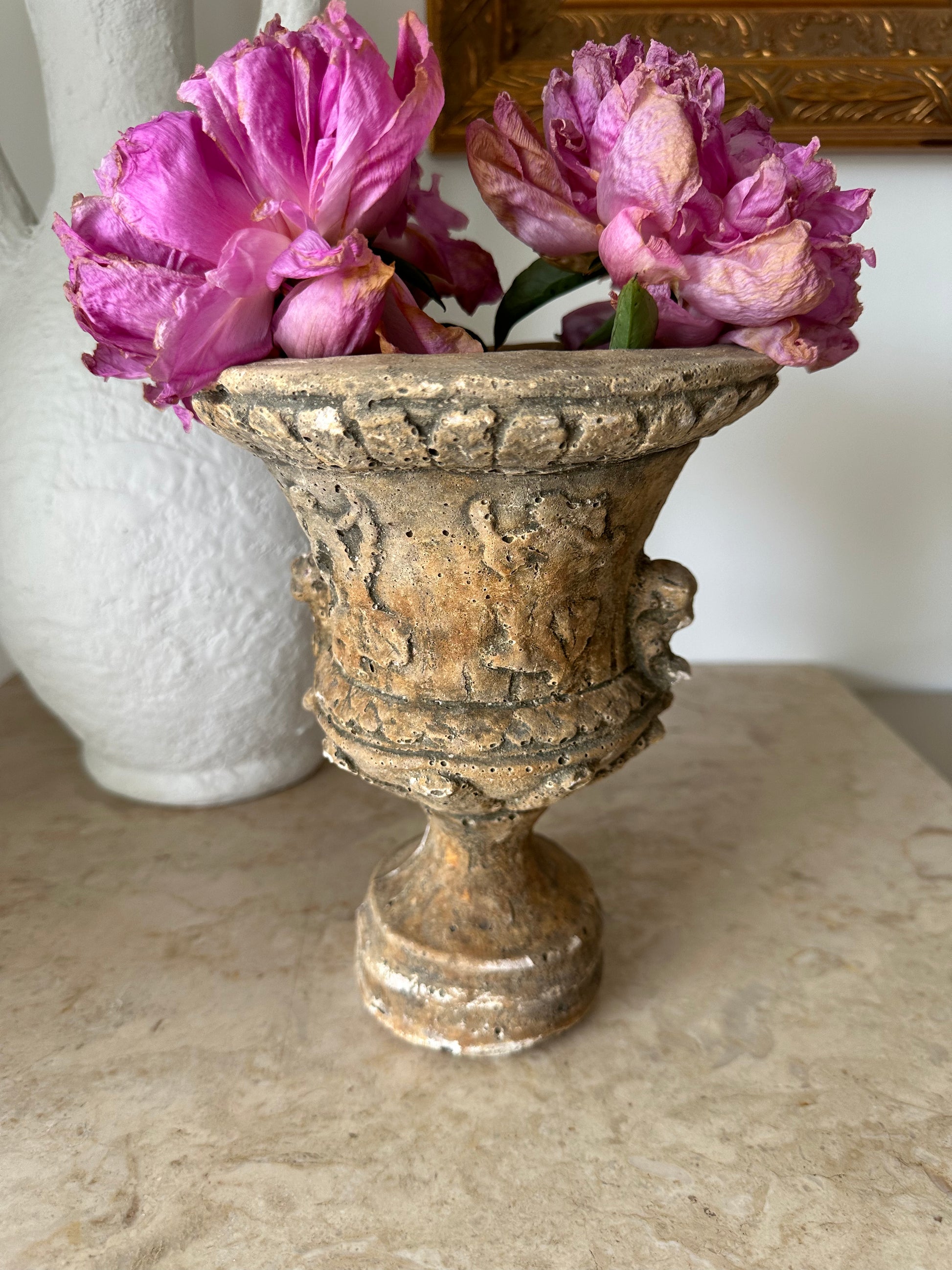 Aged Ceramic Planter