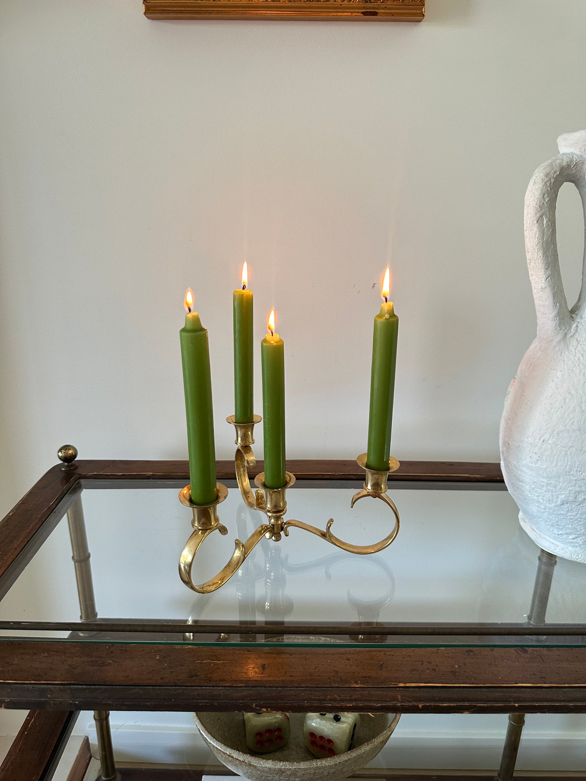 Heavy Brass Candelabra